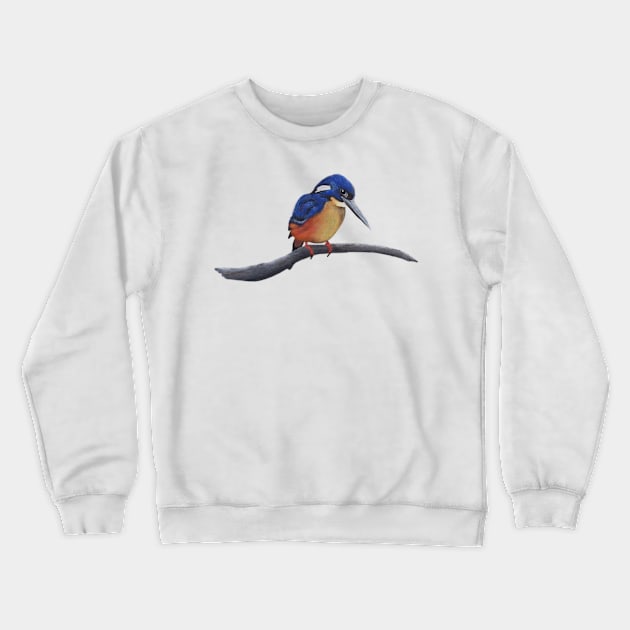 Kingfisher Crewneck Sweatshirt by tavartist